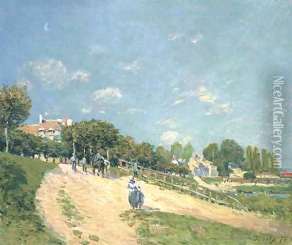 Paysage à Andresy Oil Painting - Alfred Sisley