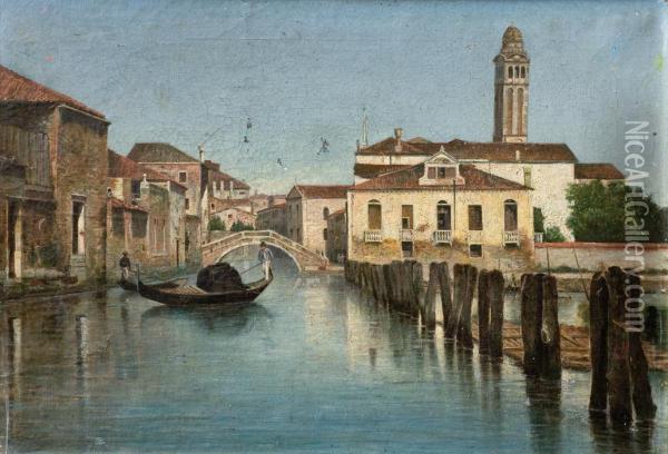 Venecia Oil Painting - Carlos Corsetti