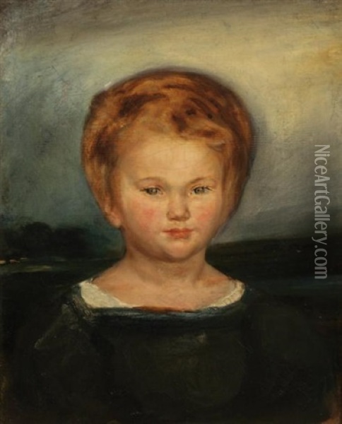 Portrait D'anne-claire Pierret Oil Painting - Eugene Delacroix