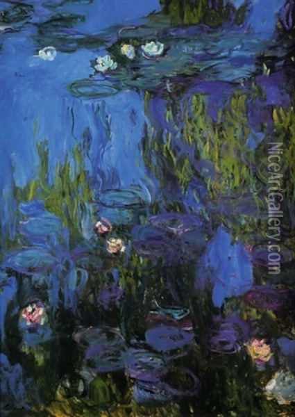 Nympheas Oil Painting - Claude Monet