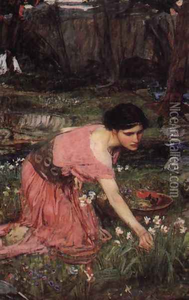 Flora 1890 Oil Painting - John William Waterhouse