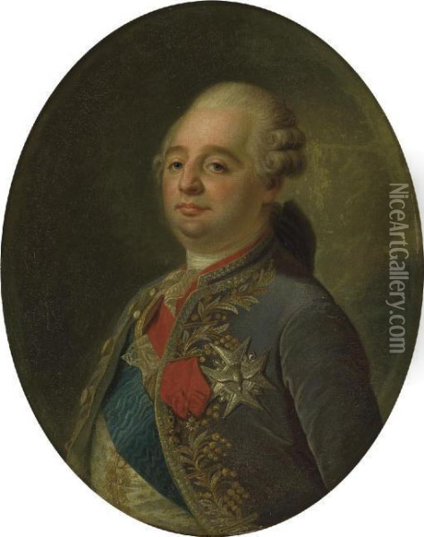 Portrait De Louis Xvi Oil Painting - Joseph Boze