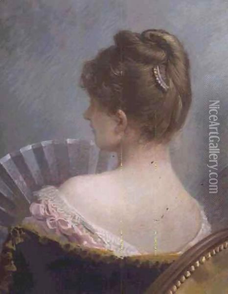 The Coquette Oil Painting - Louis Emile Adan