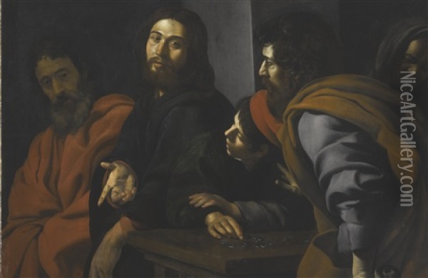The Calling Of Saint Matthew Oil Painting - Giovanni Battista Caracciolo
