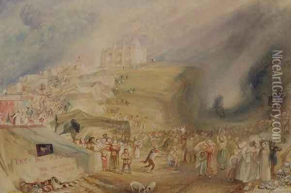 St. Catherines Hill, Guildford, Surrey, 1830 Oil Painting - Joseph Mallord William Turner