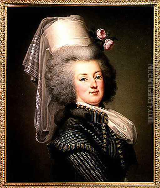 Marie-Antoinette (1755-93) of Habsbourg-Lorraine, Archduchess of Austria, Queen of France and Navarre, 1788 Oil Painting - Adolph Ulrich Wertmuller