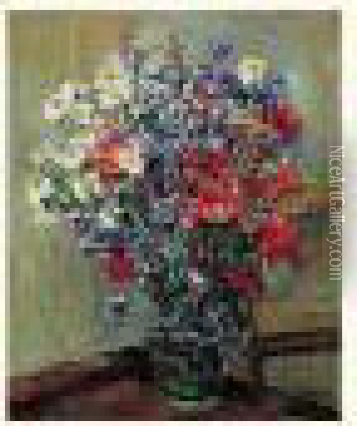 Bouquet De Fleurs Champetres Oil Painting - Henri Epstein