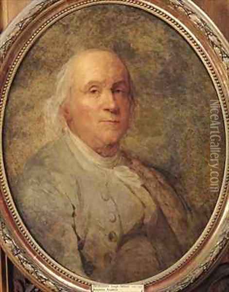 Portrait of Benjamin Franklin Oil Painting - Joseph Siffrein Duplessis