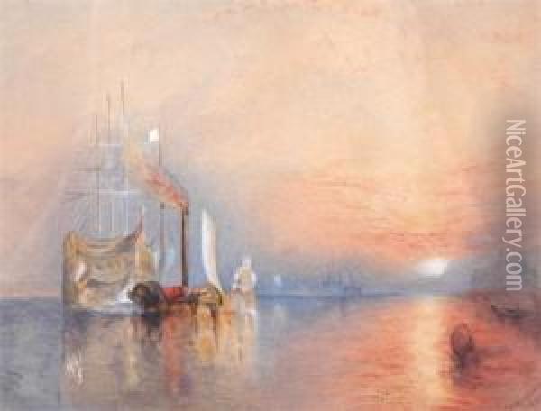 The Fighting Temeraire Oil Painting - William Eddowes Turner