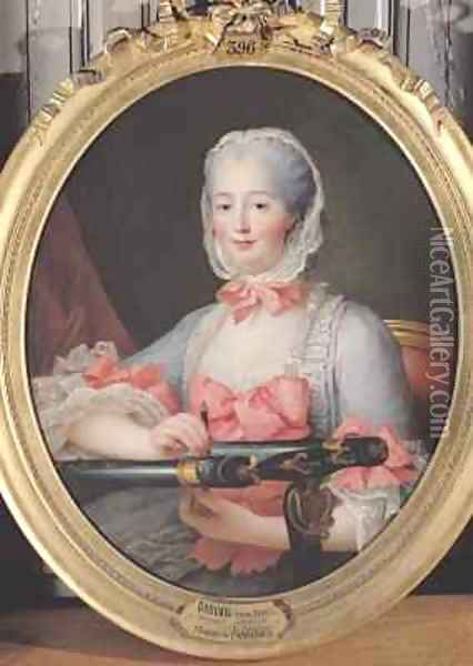Madame de Pompadour Oil Painting - Francois-Hubert Drouais