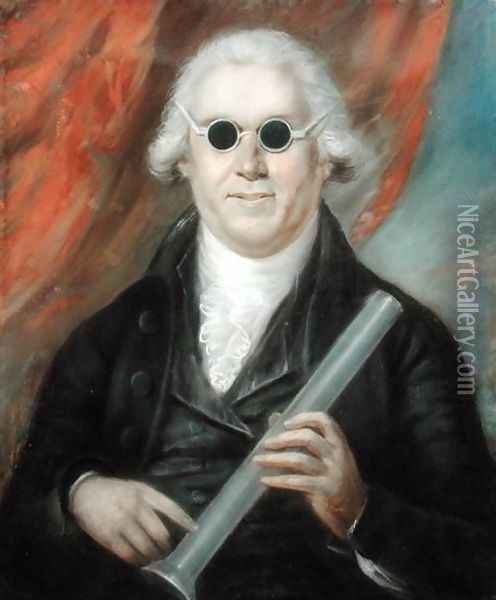 Portrait of Mr Moyes M.D., 1792 Oil Painting - John Russell