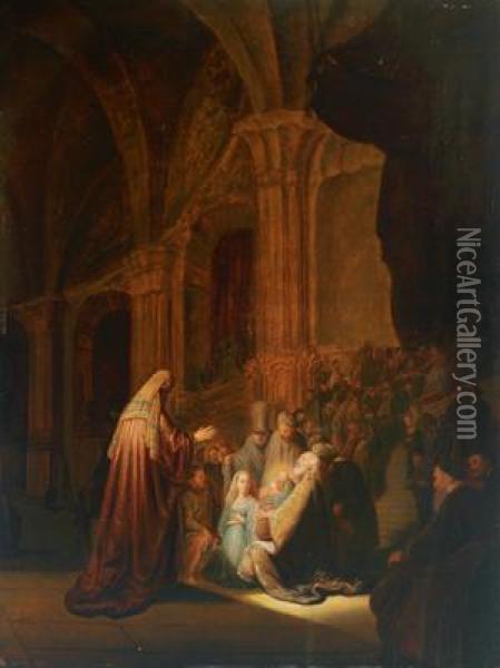 Da Rembrandt Oil Painting - Jacob Willemsz de Wet the Elder