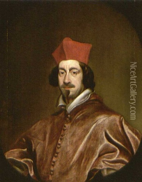 Bildnis Des Kardinals Ernst Adalbert, Reichsgraf Von Harrach (zu Rohrau) Oil Painting - Frans Luyckx