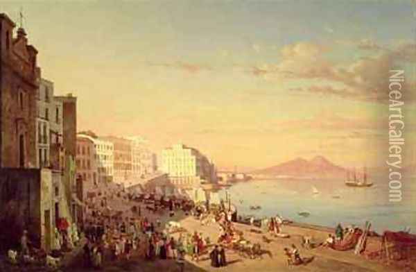 Naples Oil Painting - Carl Wilhelm Goetzloff