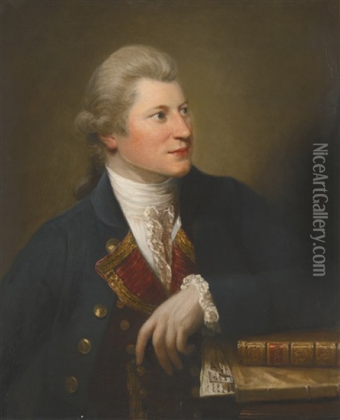 Portrait Of James Macpherson Oil Painting - David Martin