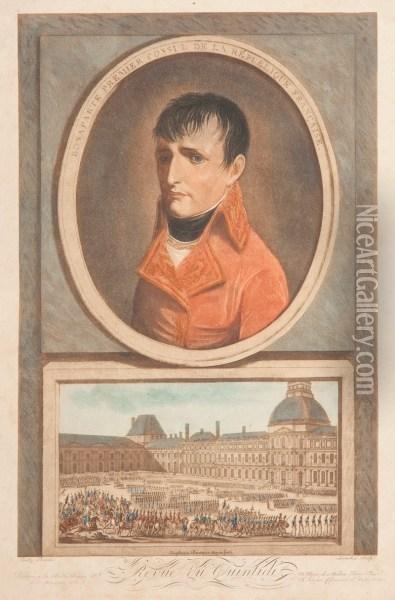 Bonaparte, Pierwszy Konsul Republiki Francuskiej - Przeglad W Piatym Dniu Tygodnia? Oil Painting - Louis Leopold Boilly