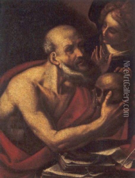San Girolamo In Estasi Oil Painting - Antonio Carneo