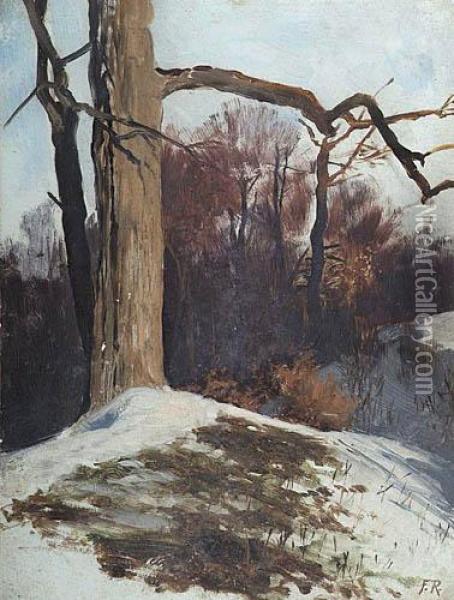 Szkic Do Obrazu Wiosna Oil Painting - Ferdynand Ruszczyc