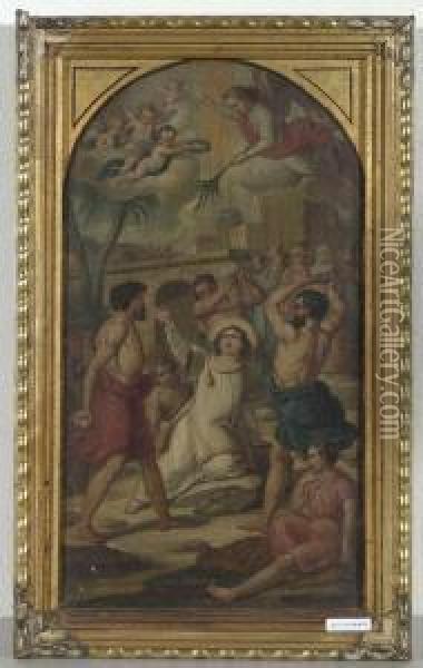 Martyrium Des Heiligen Stephanus. Oil Painting - Nikolaus Weiss