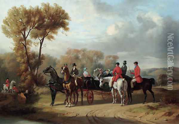 The Meeting Oil Painting - Henri D'Annecy (Comte De) Montpezat