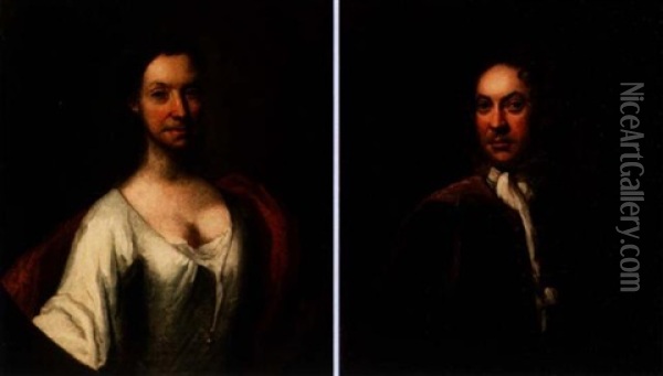 Portrait Of Elizabeth Brown Oil Painting - John Hesselius