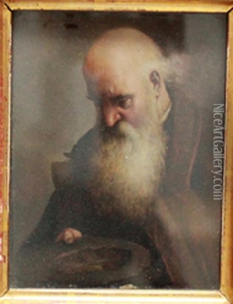 Portrait Eines Bartigen Mannes Oil Painting - Alois Heinrich Priechenfried