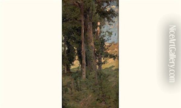 Les Grands Arbres Oil Painting - Maurice Charles-Marie Liepvre