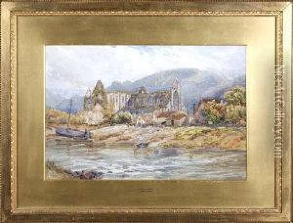 Tintern Abbey Oil Painting - David Law