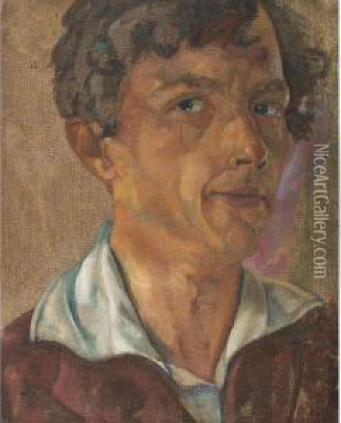 Self Portrait Oil Painting - Dmitrievich Grigor'Ev Boris