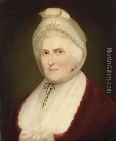 Portrait Of Martha Washington Oil Painting - Pierre Francois de Noter