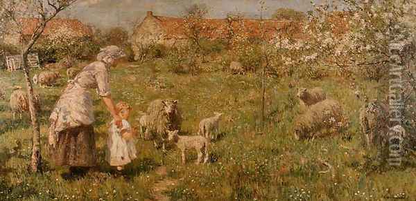In the Springtime Oil Painting - Frederick William Jackson