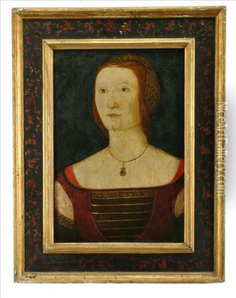 Portrait Of A Lady Oil Painting - Cosimo Rosselli