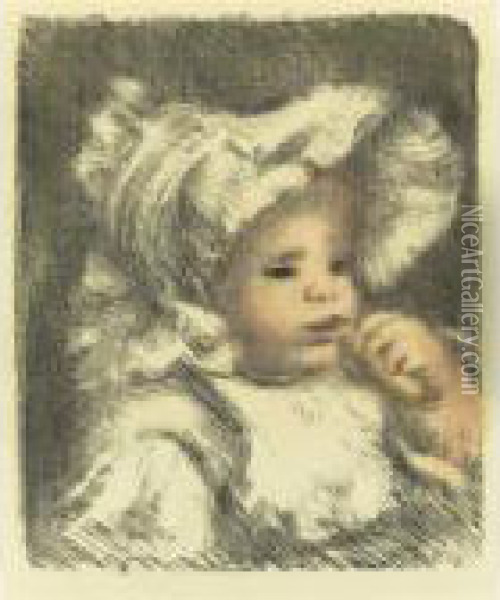 L'enfant Au Biscuit (d.; S. 31) Oil Painting - Pierre Auguste Renoir