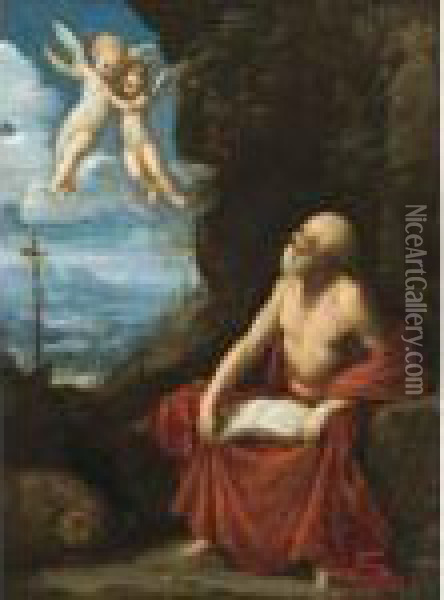 The Penitent Saint Jerome Oil Painting - Guido Reni