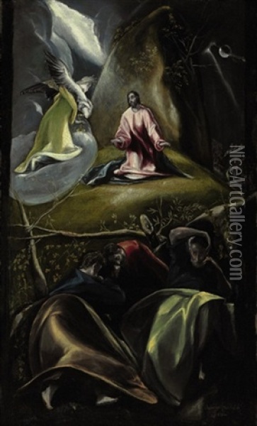 The Agony In The Garden Oil Painting -  El Greco