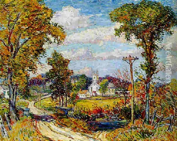 Fostertown, New York Oil Painting - Reynolds Beal