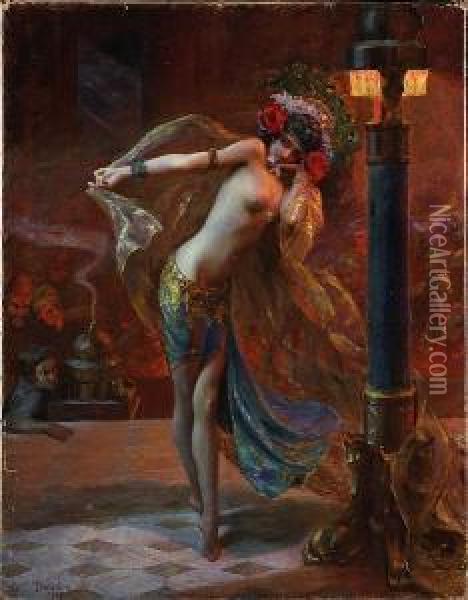 Dance Of The Veils Oil Painting - Gaston Bussiere