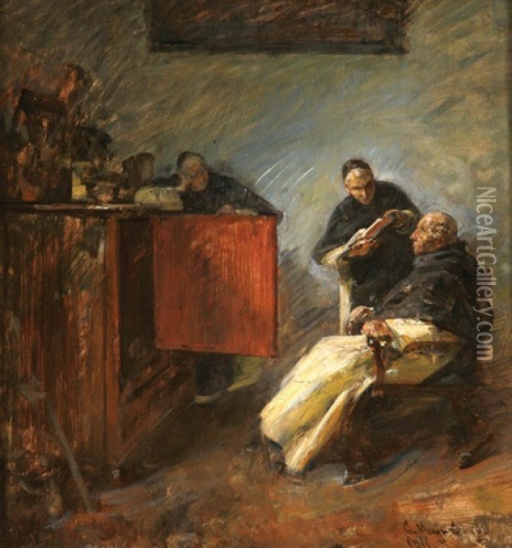 The Inquisition Oil Painting - Carl Mayr-Graetz