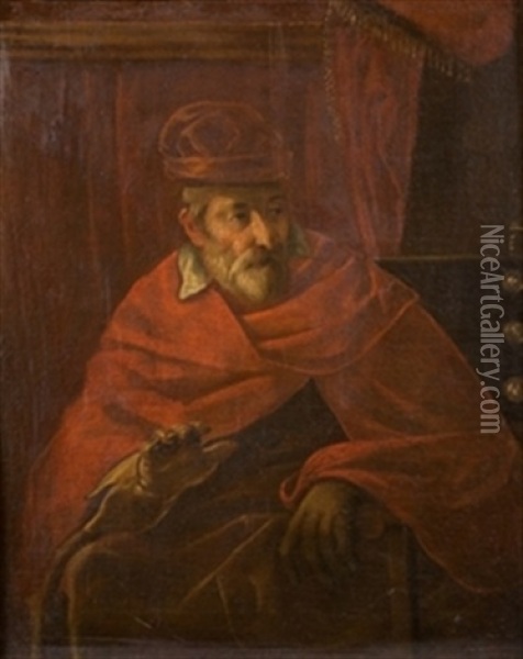 Cardenal Oil Painting - Fray Juan Andres Rizi de Guevara