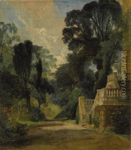 A View Near Dedham Oil Painting - John Constable