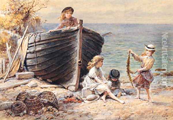 Treasures of the Shore Oil Painting - William Stephen Coleman