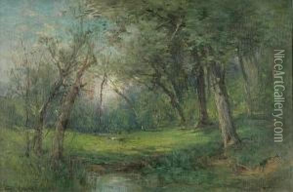 Forest Clearing Oil Painting - George Henry Smillie