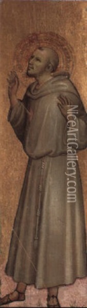 Saint Francis Receiving The Stigmata Oil Painting - Rossello di Jacopo Franchi