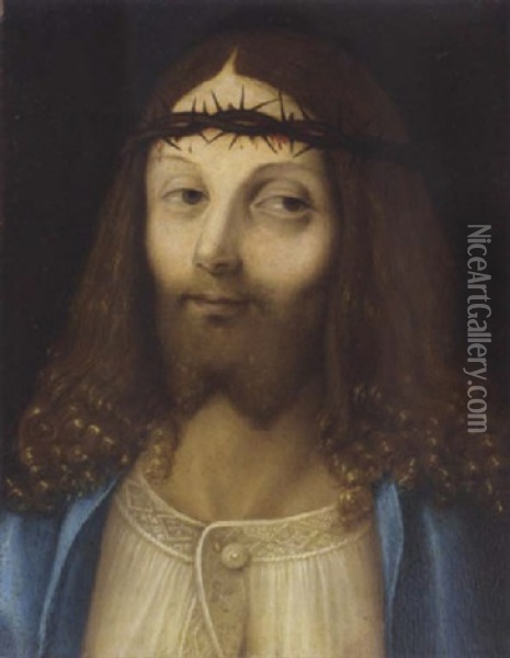 Christ Crowned With Thorns Oil Painting - Giovanni Bellini