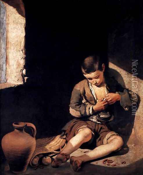 The Young Beggar Oil Painting - Bartolome Esteban Murillo