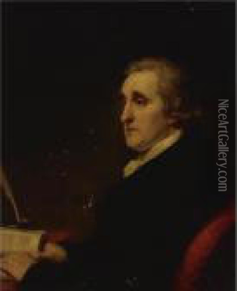 Portrait Of Sir Thomas Mansfield, Esq. Oil Painting - George Romney