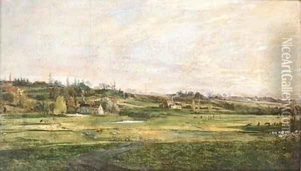 Valley of the Yare, Thorpe Oil Painting - Joseph Stannard