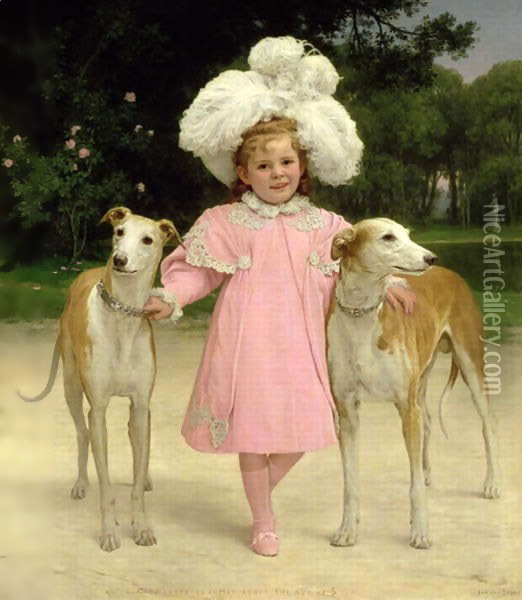 Alice Antoinette de la Mar, aged five Oil Painting - Richard Bridges Beechey