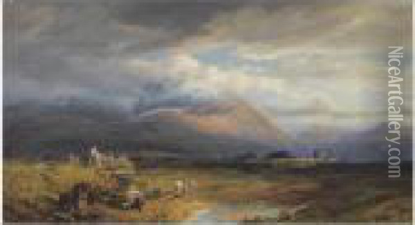 Ben Nevis Oil Painting - Thomas Miles Richardson