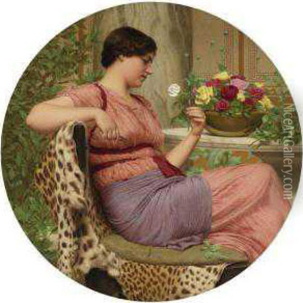 The Time Of Roses Oil Painting - John William Godward